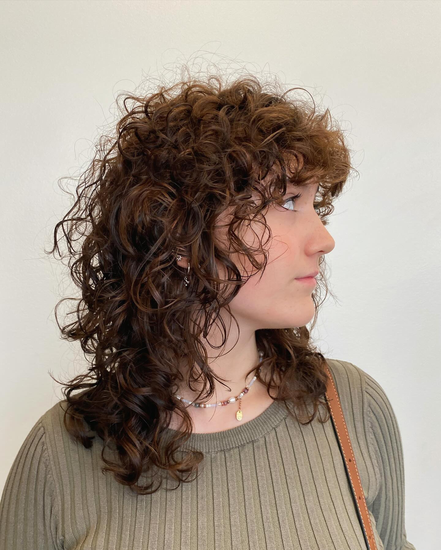 12. Textured Shag with Natural Curls