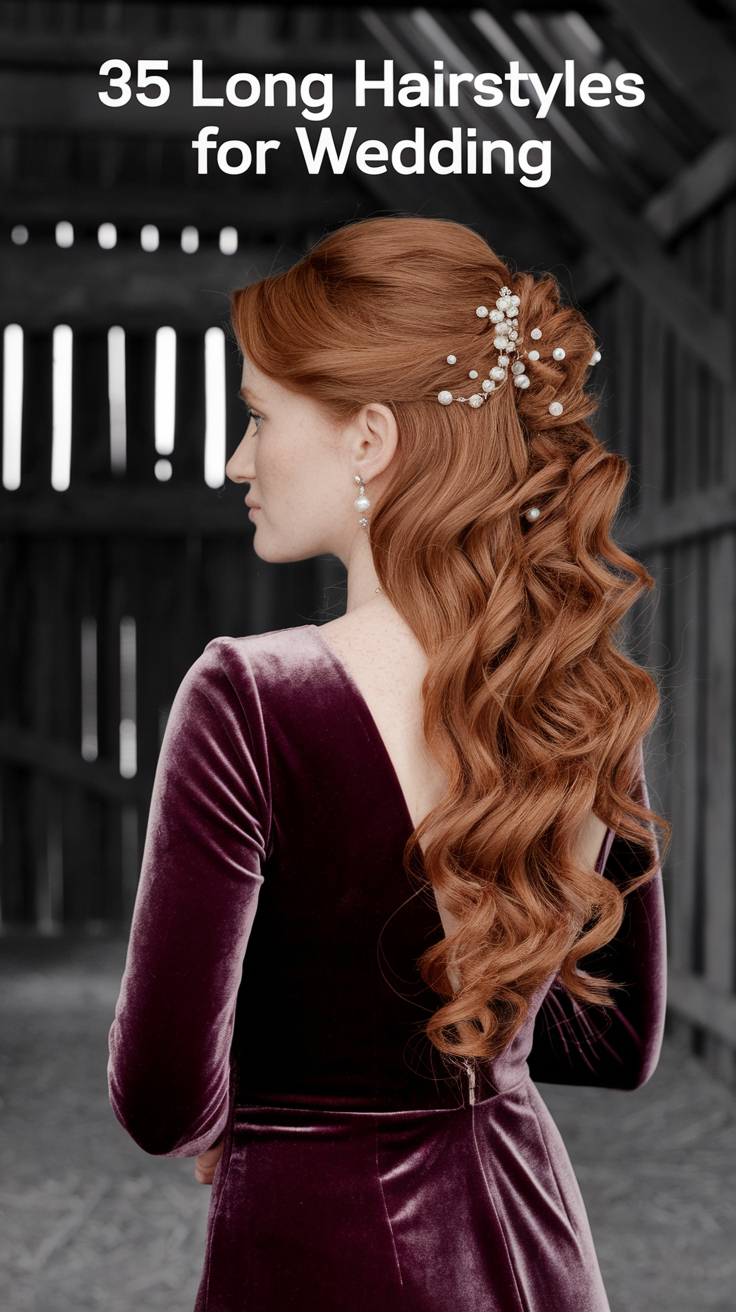 35 Long Hairstyles for Wedding