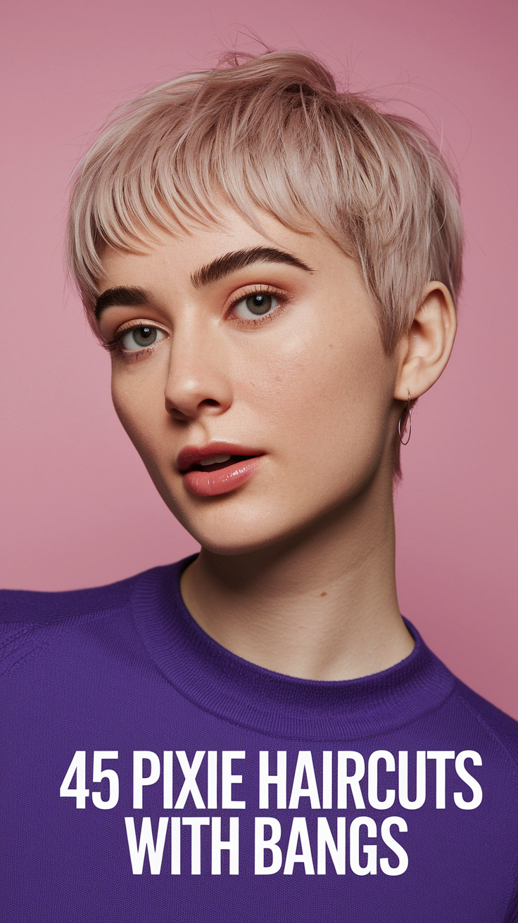 45 Pixie Haircuts With Bangs