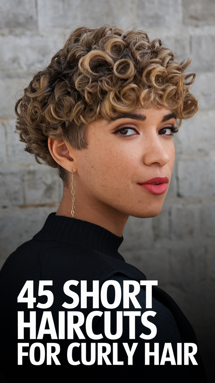 45 Short Haircuts for Curly Hair