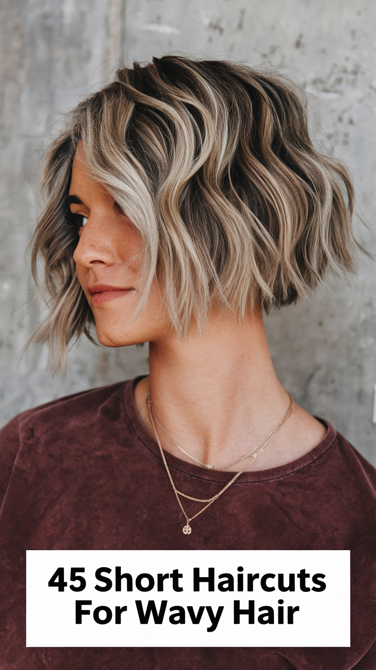 45 Short Haircuts for Wavy Hair