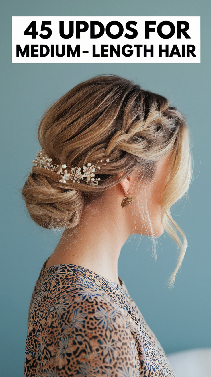 45 Updos for Medium-length Hair